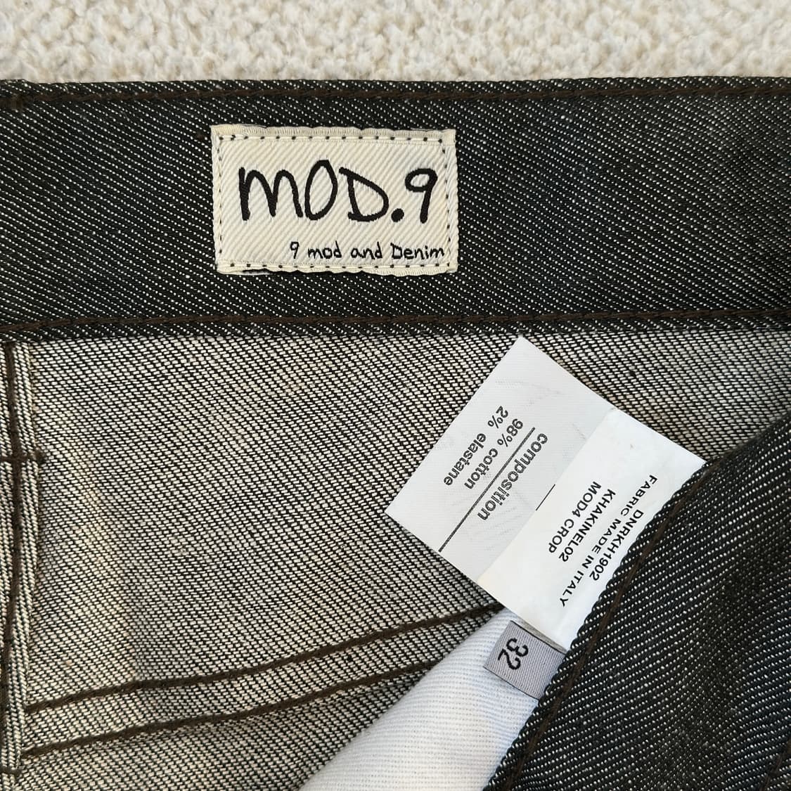 모드나인 Khaki jeans - MOD4 crop 상품이미지7