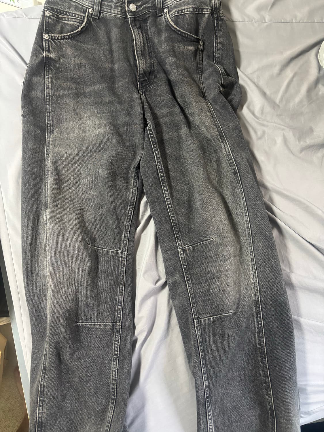 자라 배기핏 심라인 데님 32사이즈 판매합니다 상품이미지2