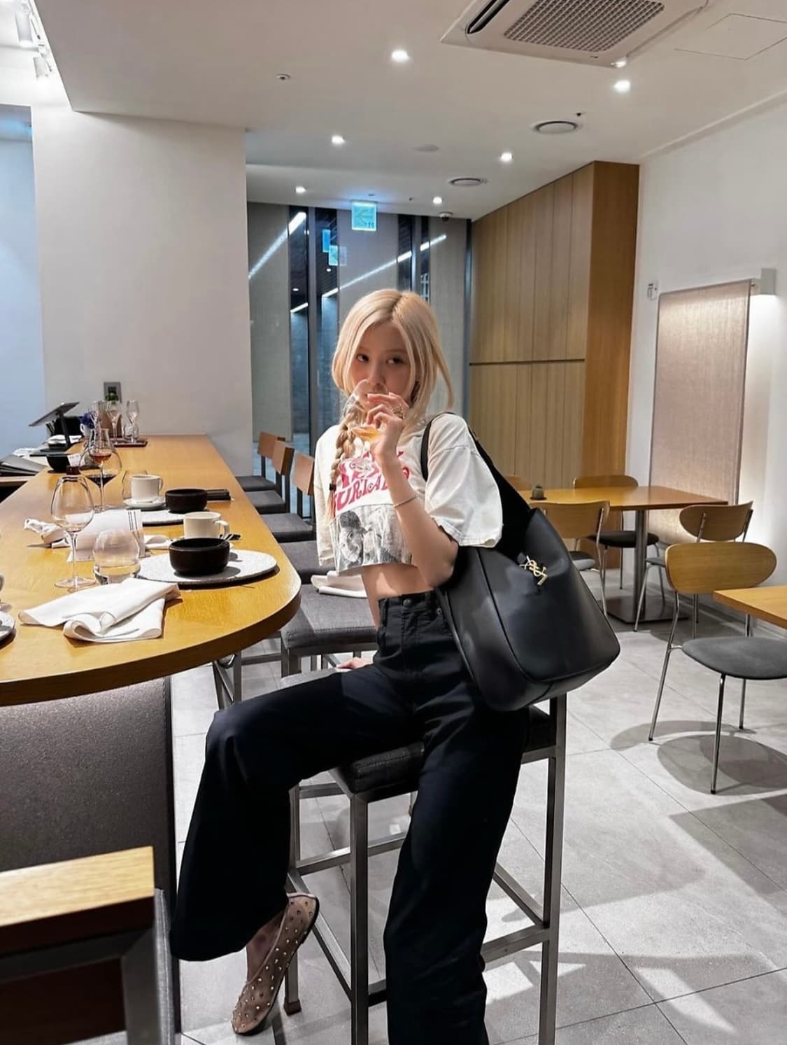 R13 로제 착용 제인 진 바지 상품이미지1