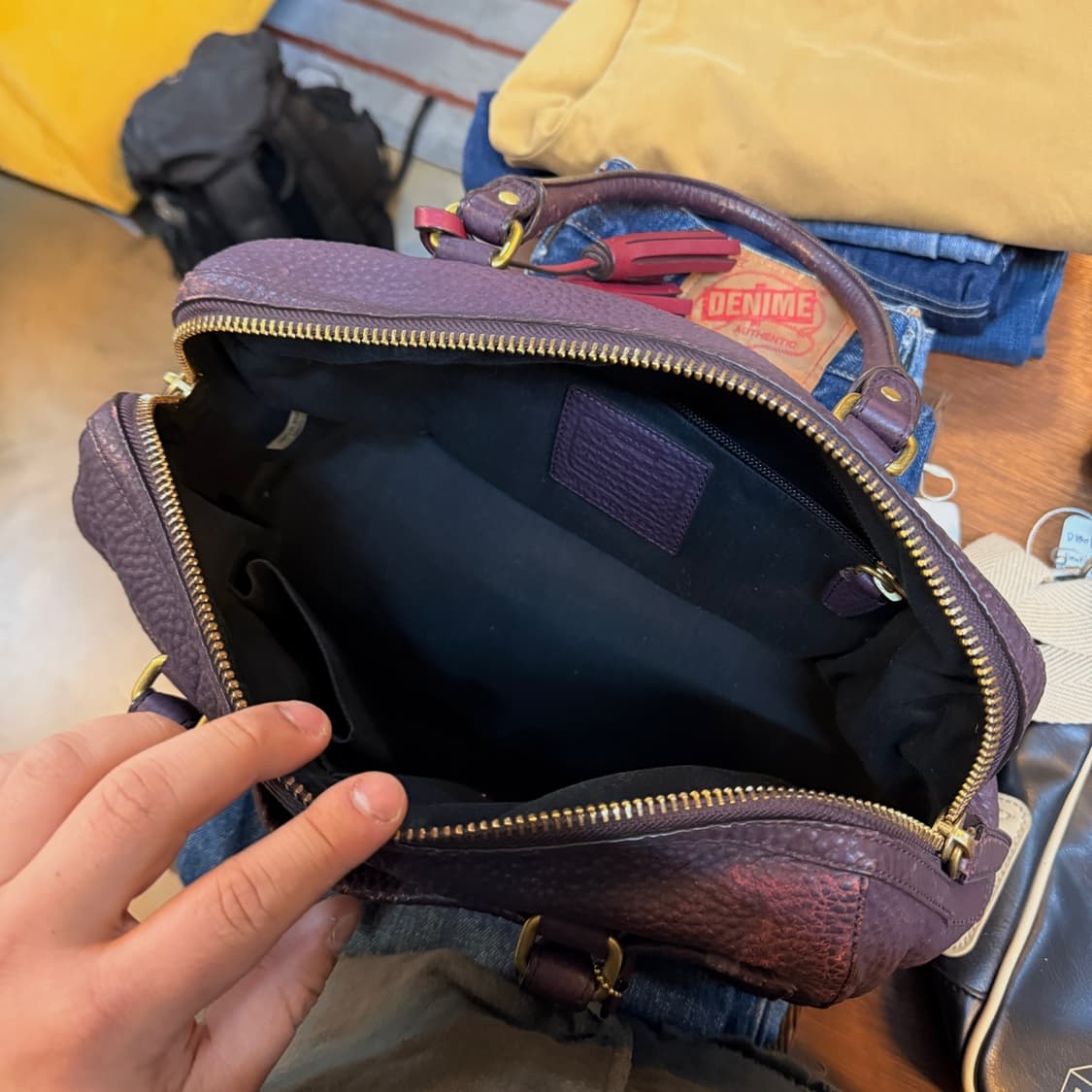 올드 코치 보스턴 탑 핸들 백 숄더백 토트백 상품이미지6