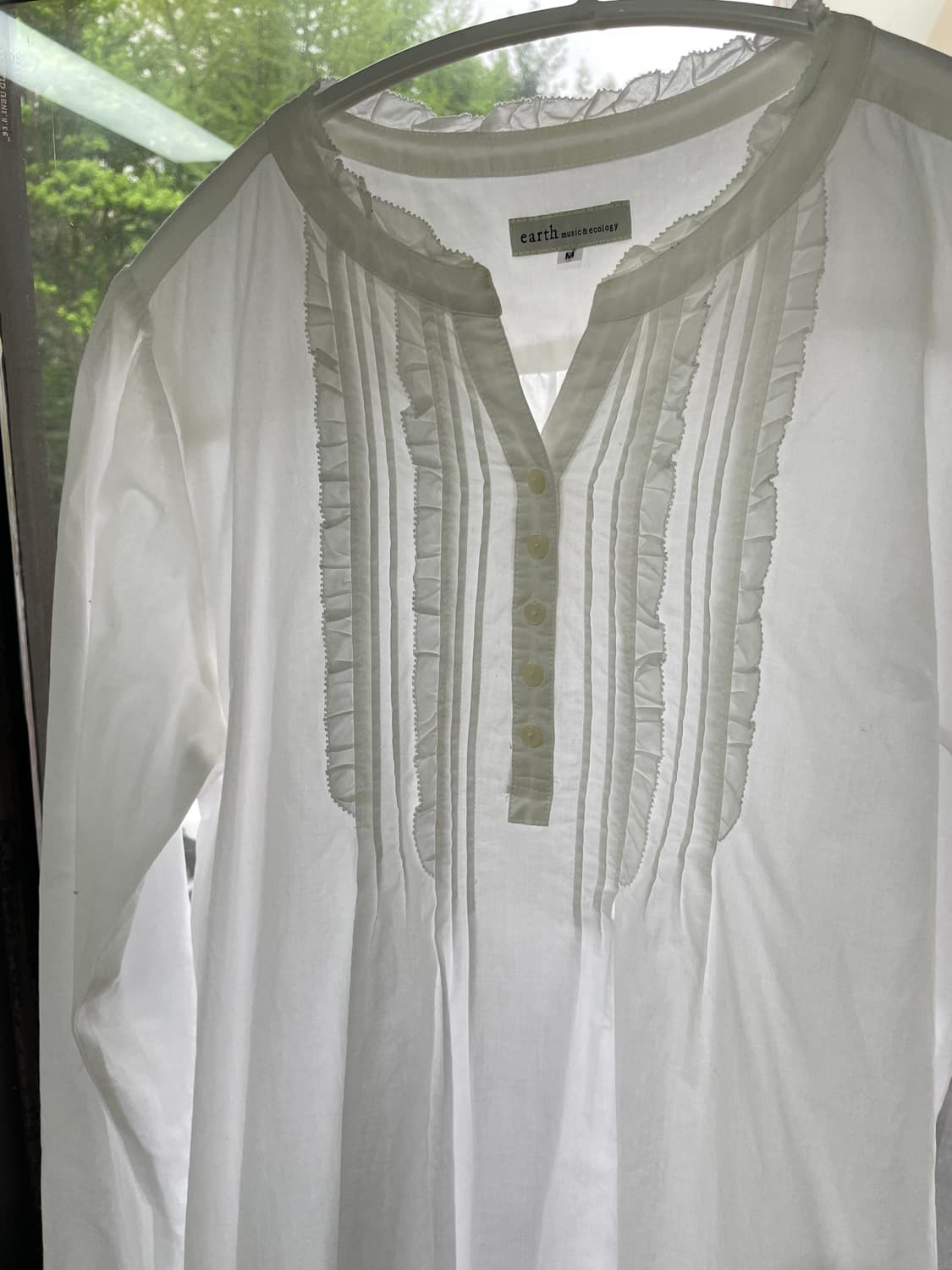 earth music  화이트 레이스 핀턱 원피스 상품이미지8