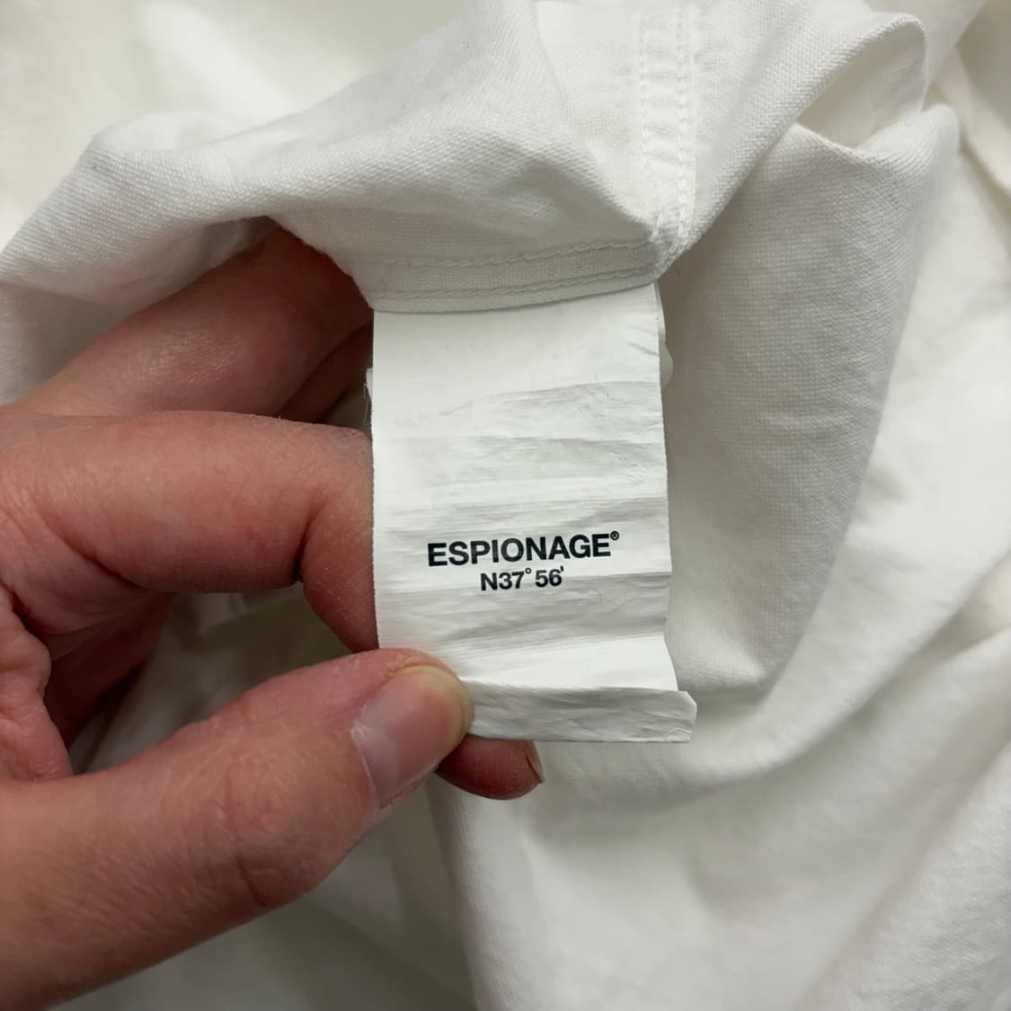 ESPIONAGE 화이트 셔츠(L) 상품이미지5