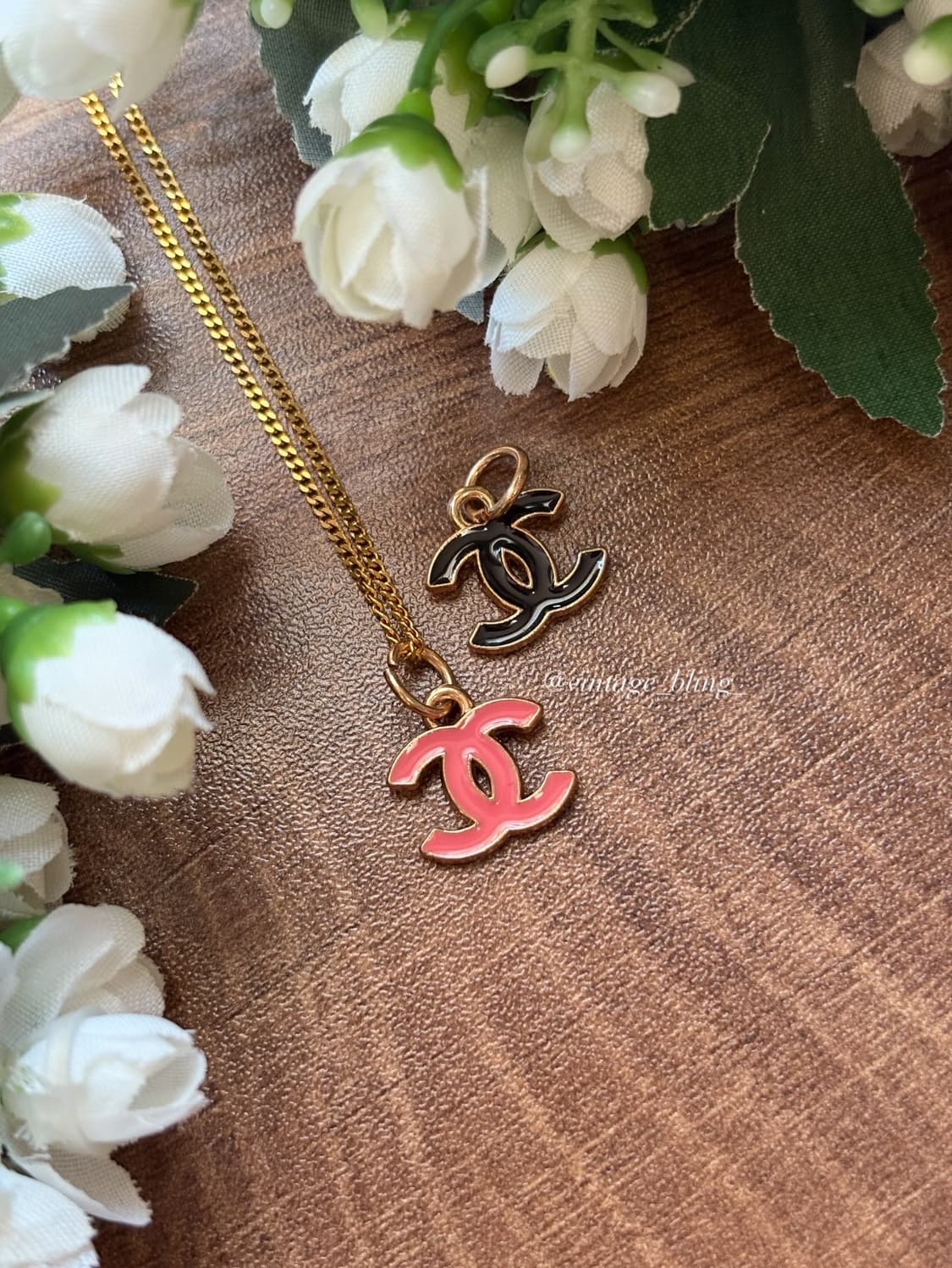 샤넬 심플 미니 로고 골드 목걸이 상품이미지2