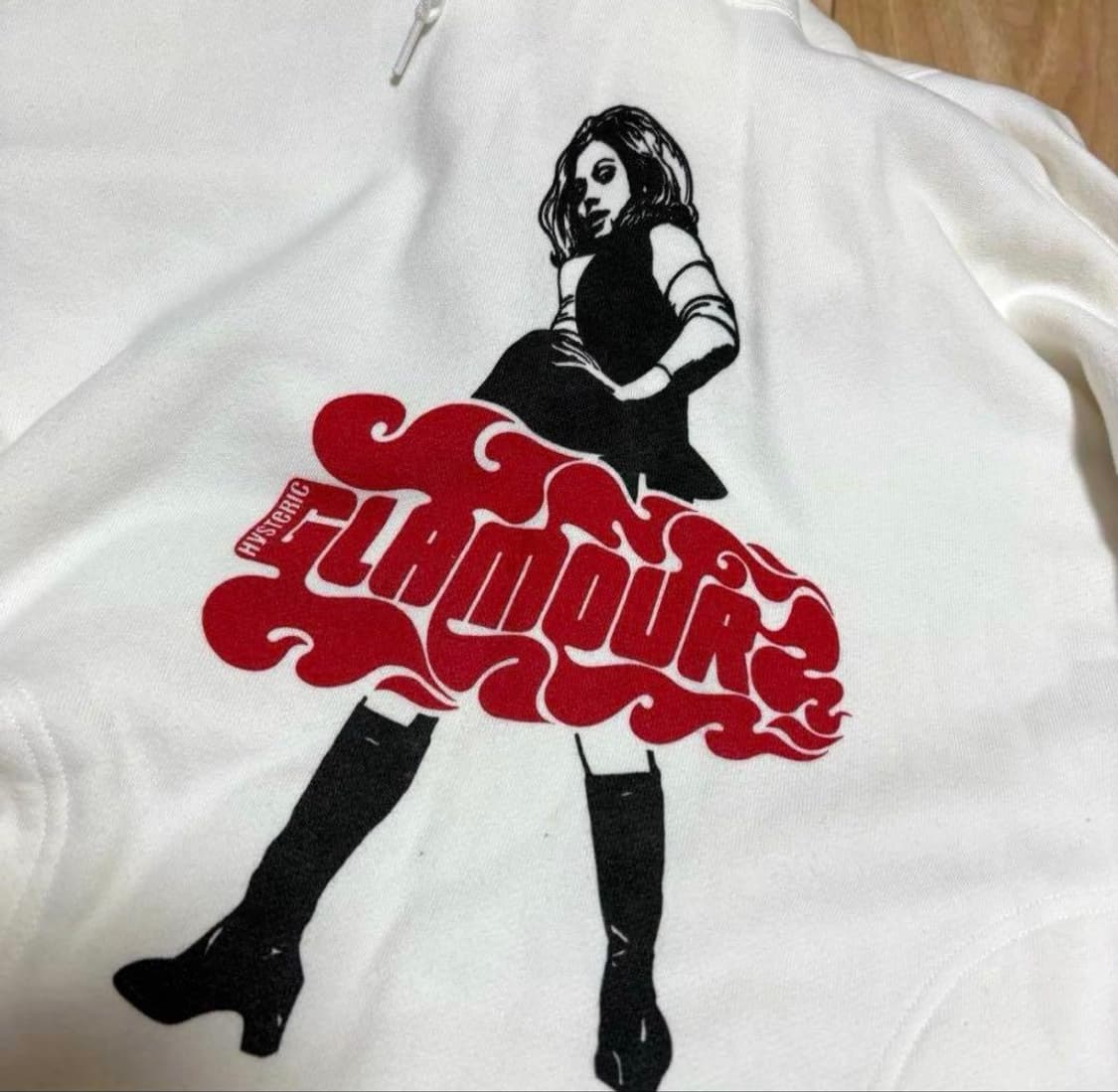 히스테릭 글래머 콘토트 유어셀프 그래픽 후드티 상품이미지3