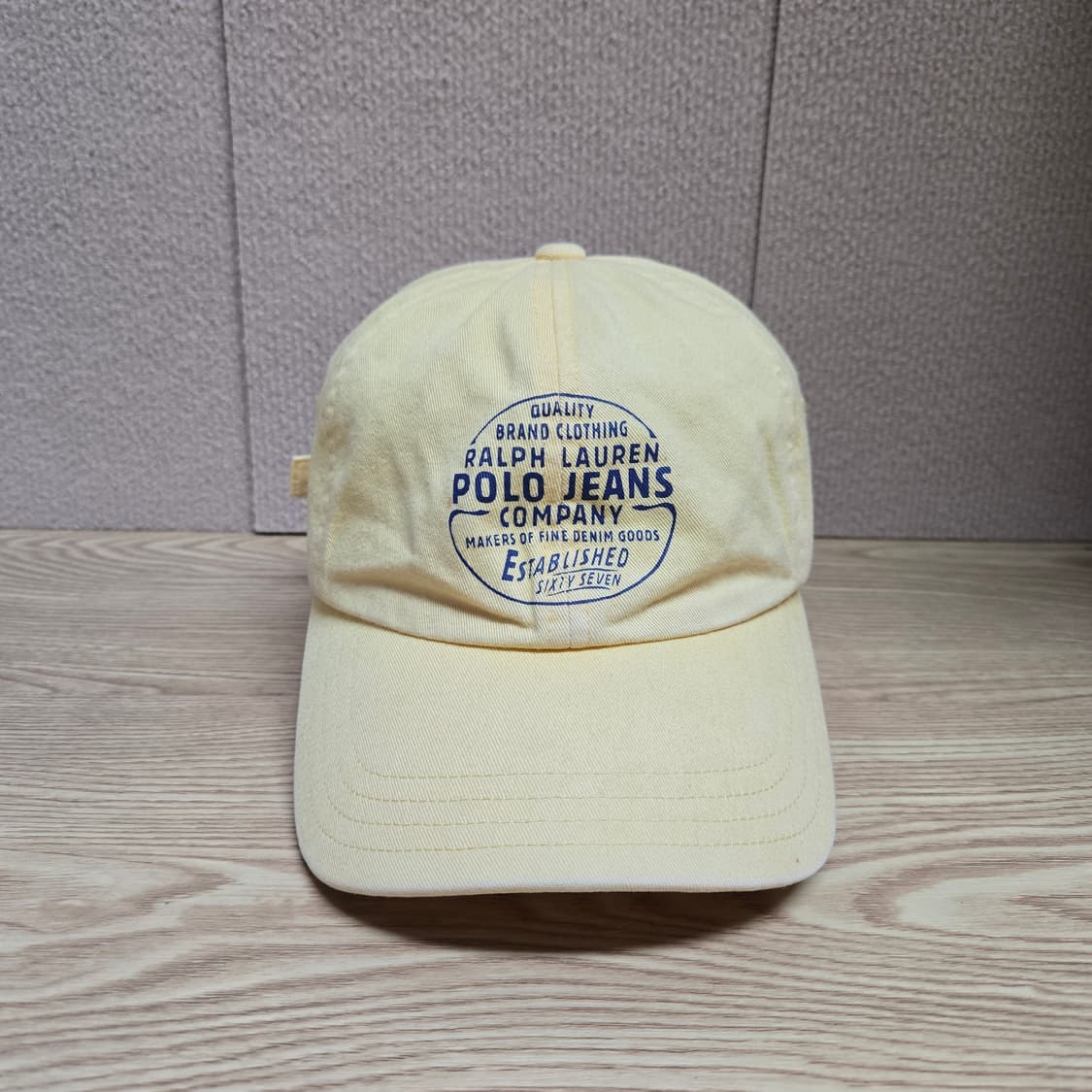 OS 폴로진스 90s 빈티지 프린팅 볼캡 옐로우 상품이미지1