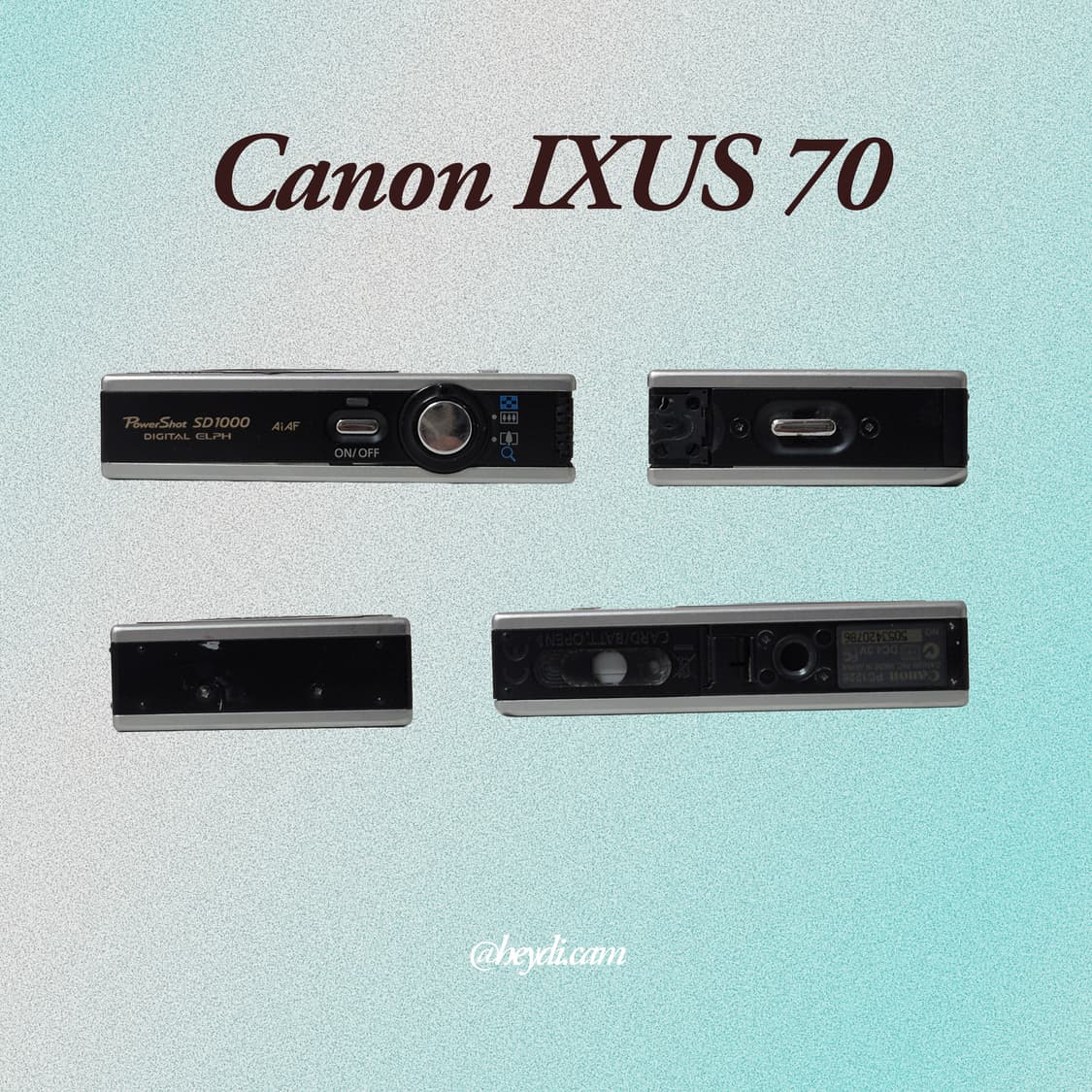 (강민경 아이브 리즈 은채) 캐논 ixus70블랙 상품이미지3