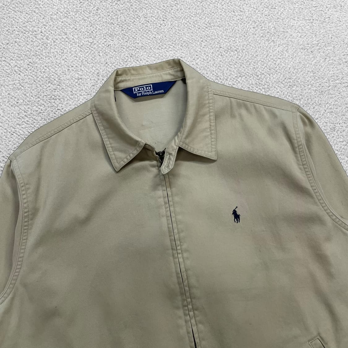 폴로 랄프로렌 00s 포니 로고 코튼 스윙톱 자켓 베이지 상품이미지2