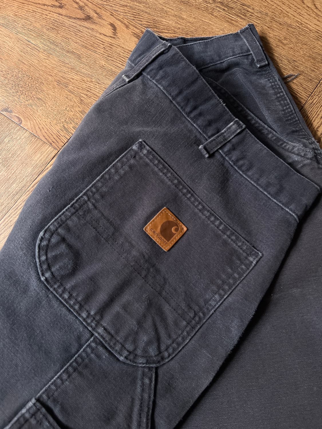 [36]칼하트 USA 빈티지 워싱 미드나잇 네이비 싱글니 카펜터 워크팬츠 상품이미지6