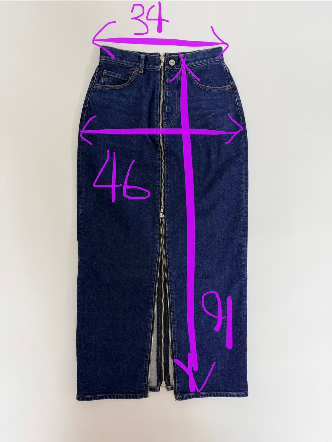 일본 k3 데님 스커트 상품이미지10