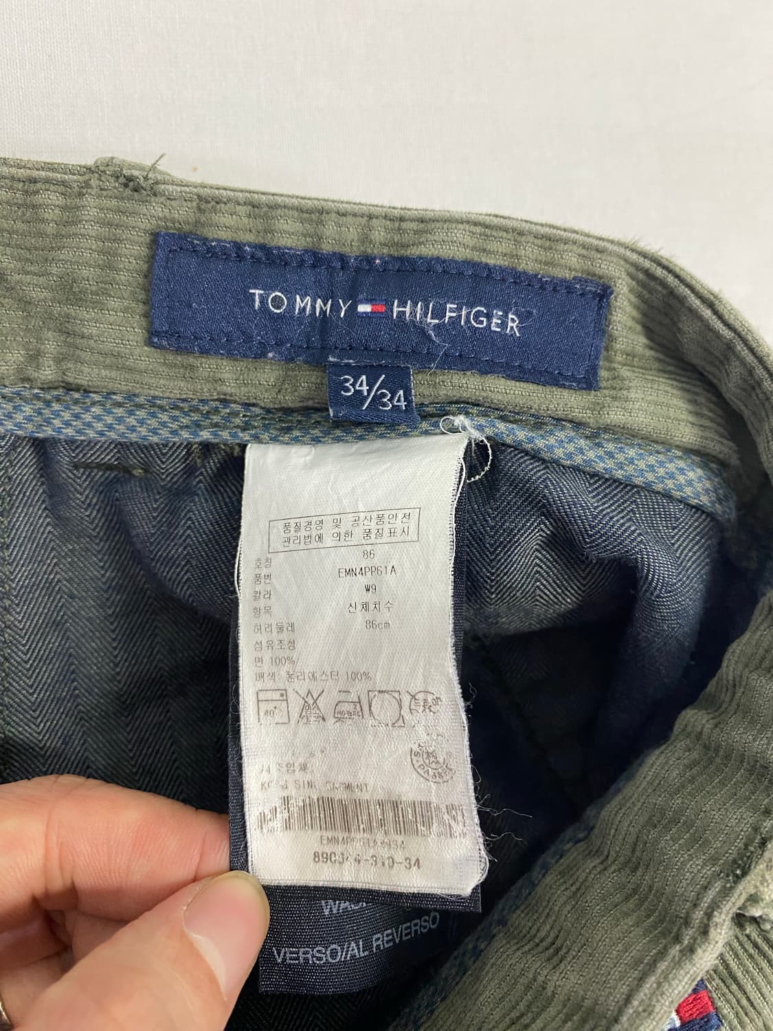 타미힐피거 H로고 코듀로이 치노팬츠 34/34 <489> 상품이미지5