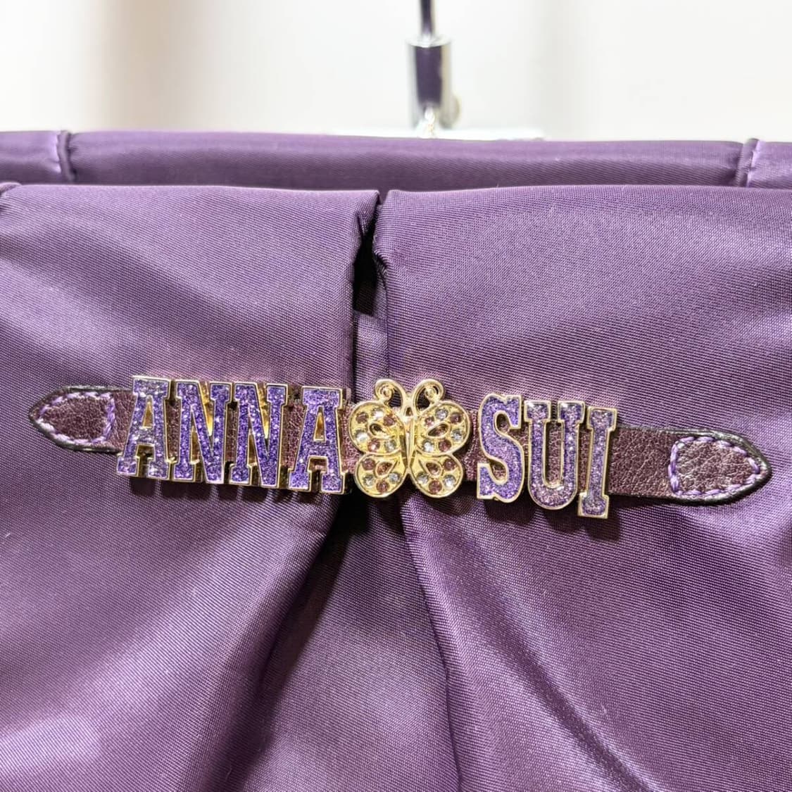 안나수이 나일론 퍼플 토트백 상품이미지4