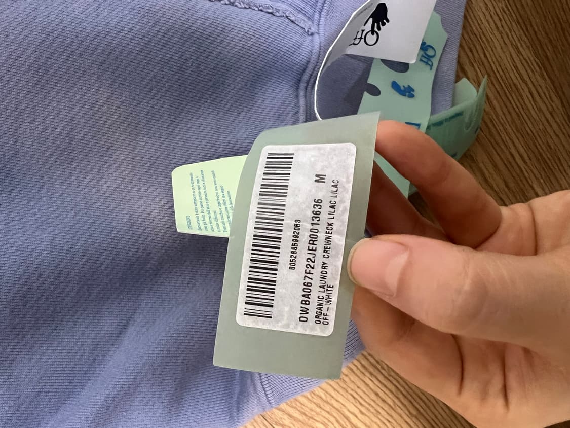 오프화이트 워싱 맨투맨 스웻셔츠 상품이미지4