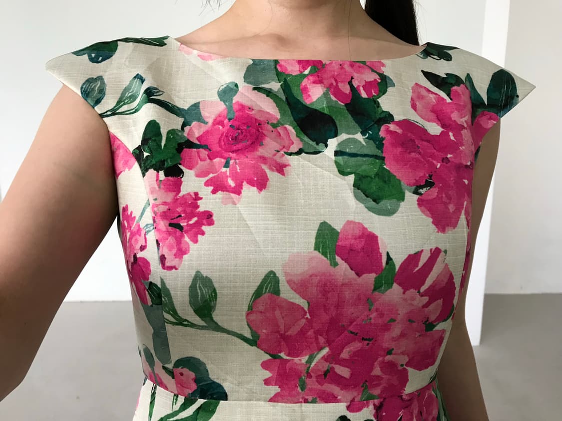 vintage pink pattern one-piece 상품이미지2