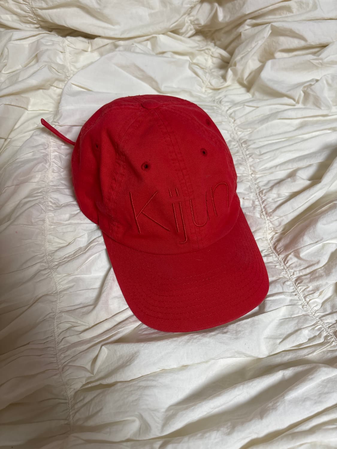 기준 레드 볼 캡 상품이미지1