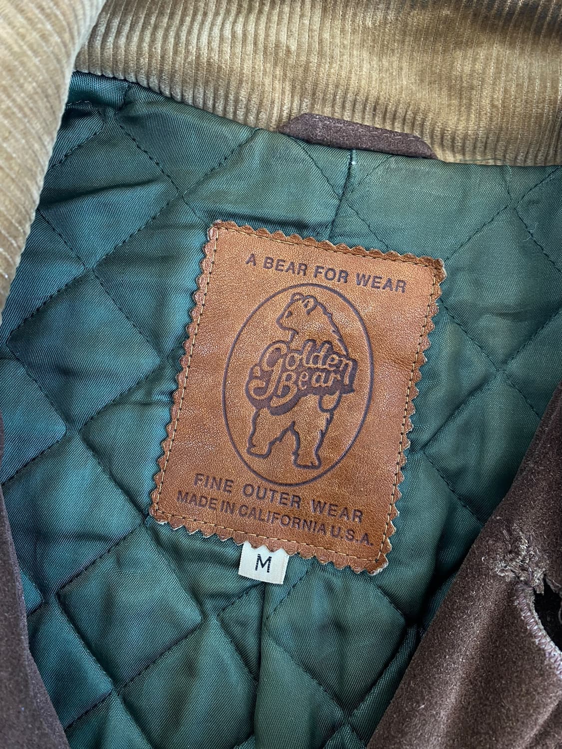 80's 골든베어 스웨이드 헌팅 자켓 상품이미지5