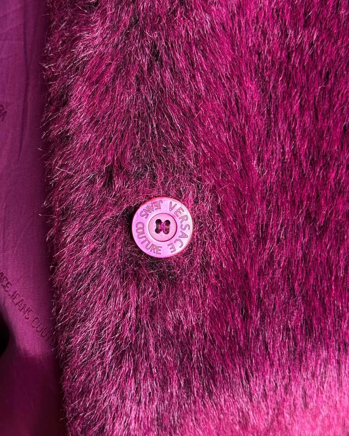 VERSACE  pink long fur jacket 상품이미지7