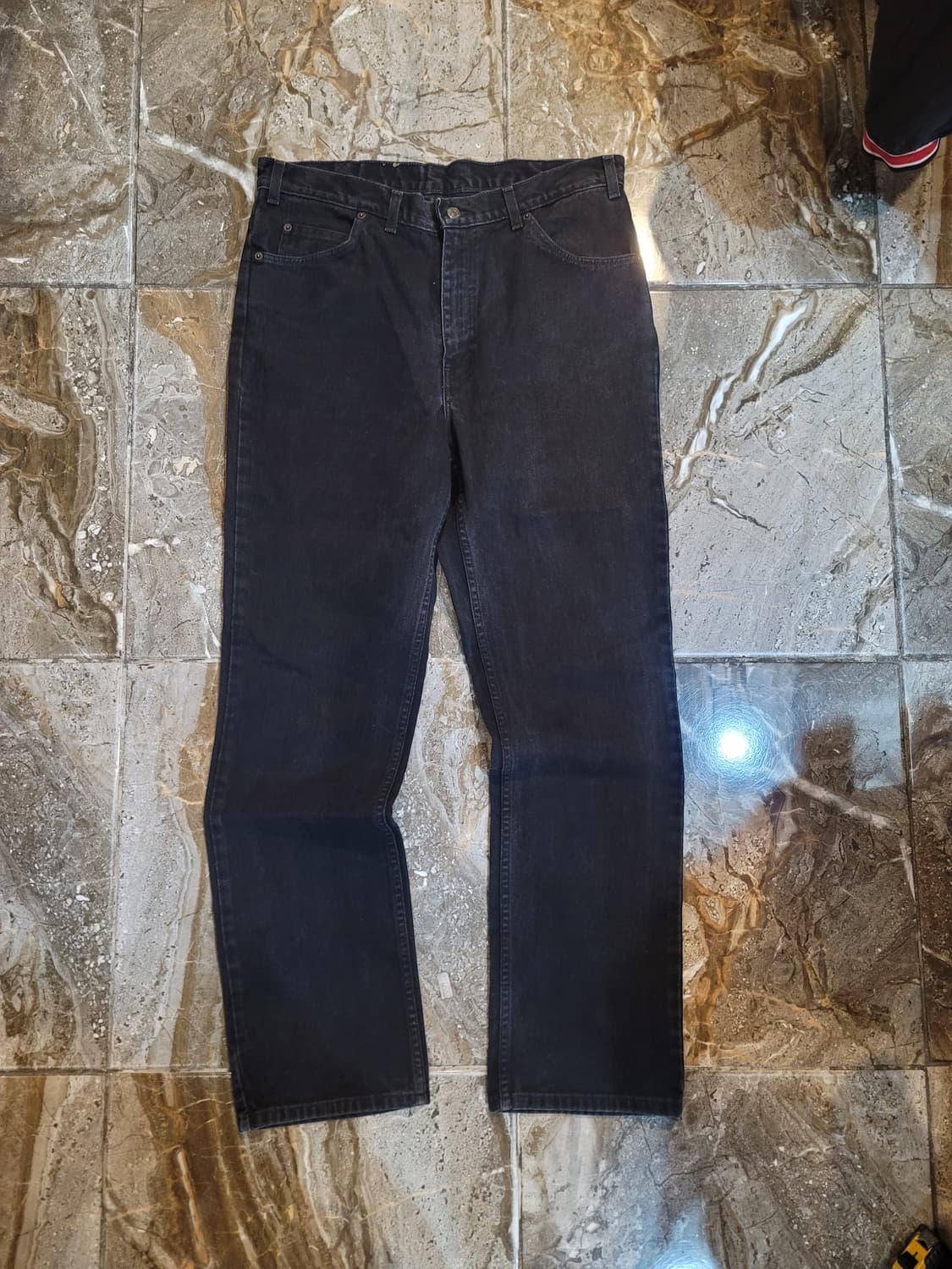 리바이스 오렌지탭 흑청 데님팬츠  상품이미지1