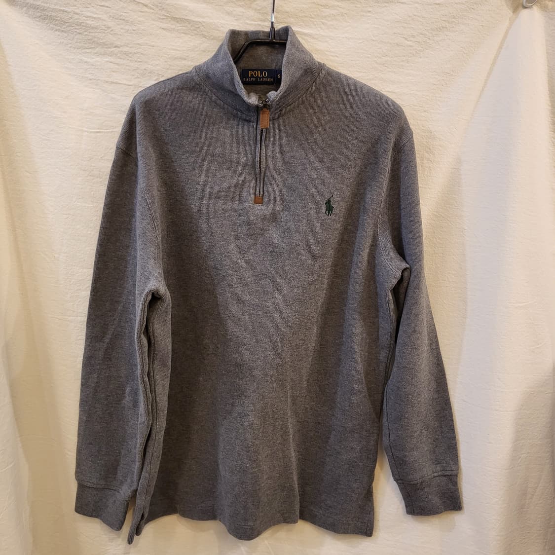 폴로 랄프로렌 하프집업 맨투맨 티셔츠 그레이 상품이미지1
