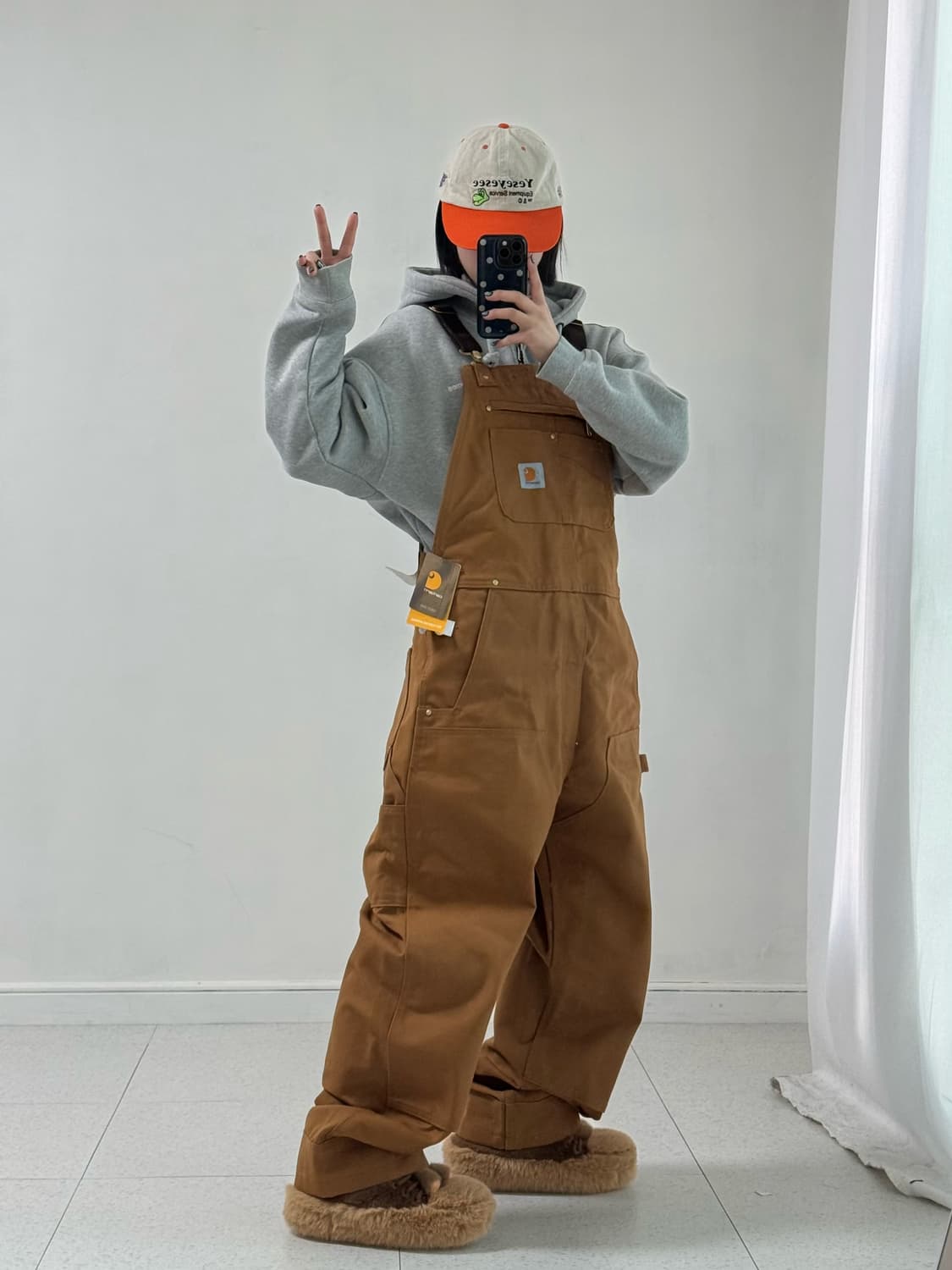 칼하트 브라운 오버롤  상품이미지4