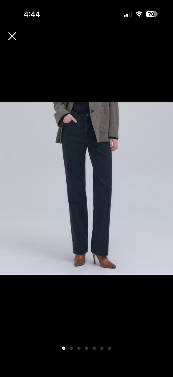 (미착용) 닐바이피 블랙 데님 55 상품이미지1