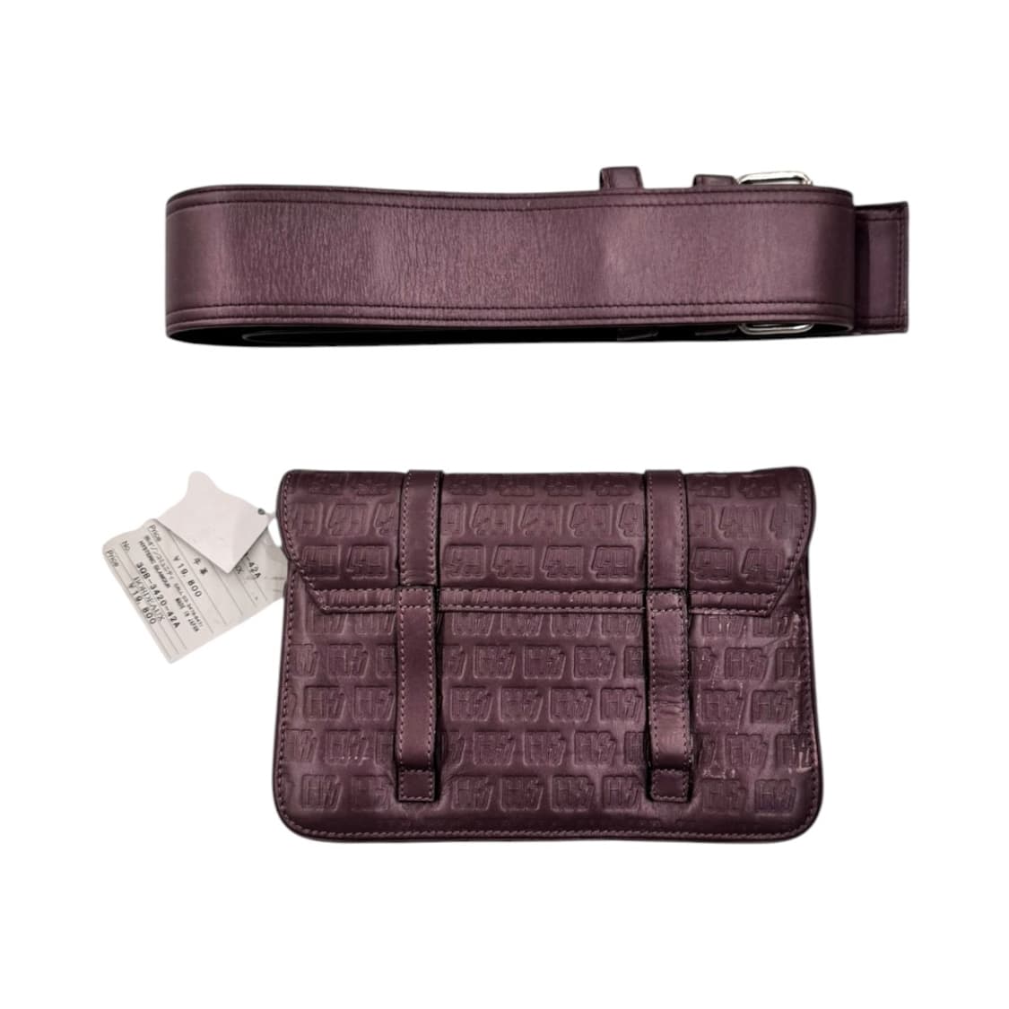 히스테릭글래머 레더 HG 모노그램 웨이스트백 보르도 상품이미지2