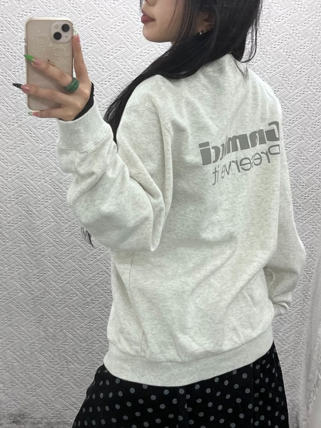 그라미치 모던 캐주얼 프리저브 잇 맨투맨 XL C09087 상품이미지1