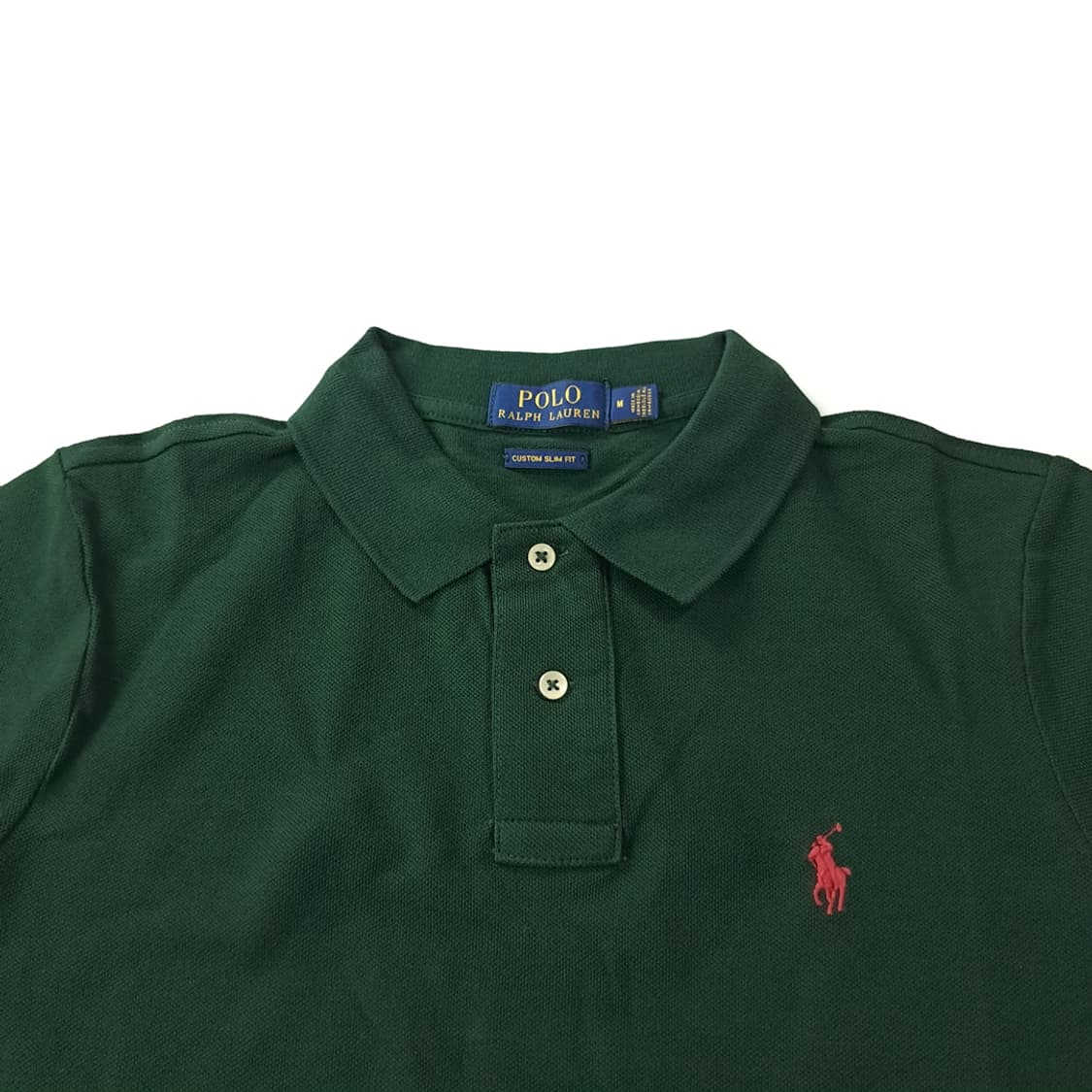 CK177 M 폴로 레드포니 포레스트그린 반팔 메쉬 카라 티셔츠 상품이미지2