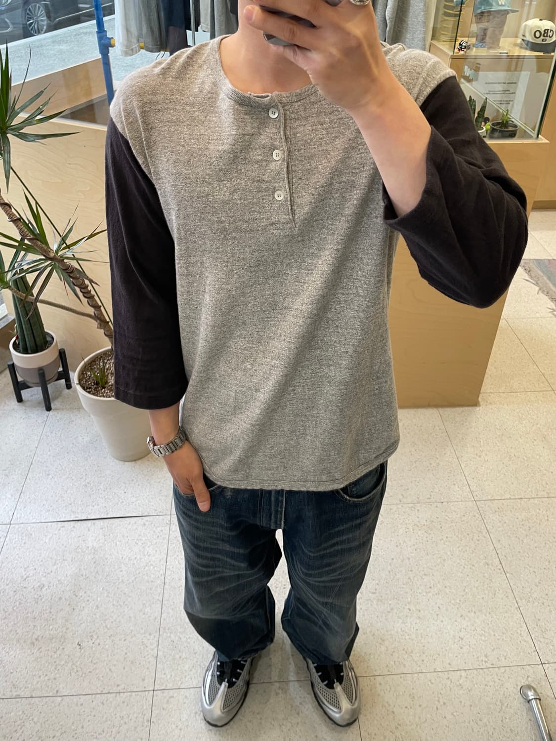 웨어하우스 7부 헨리넥 (M) 상품이미지6