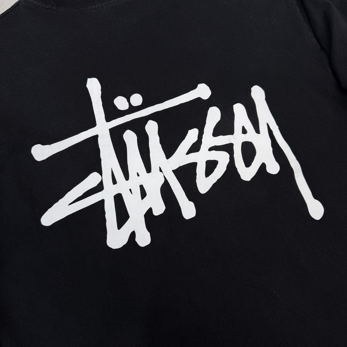 스투시 베이직 스탁 로고 롱슬리브 블랙 상품이미지5