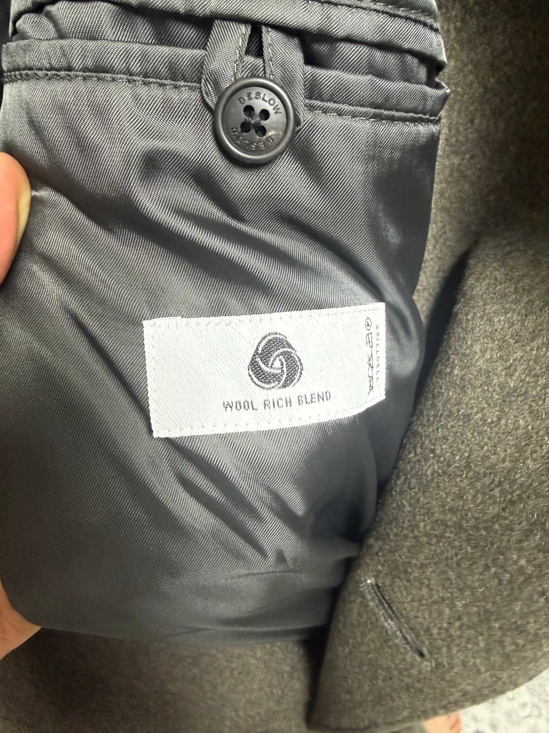 비슬로우 캐시미어 더블 코트 다크올리브 M 상품이미지2