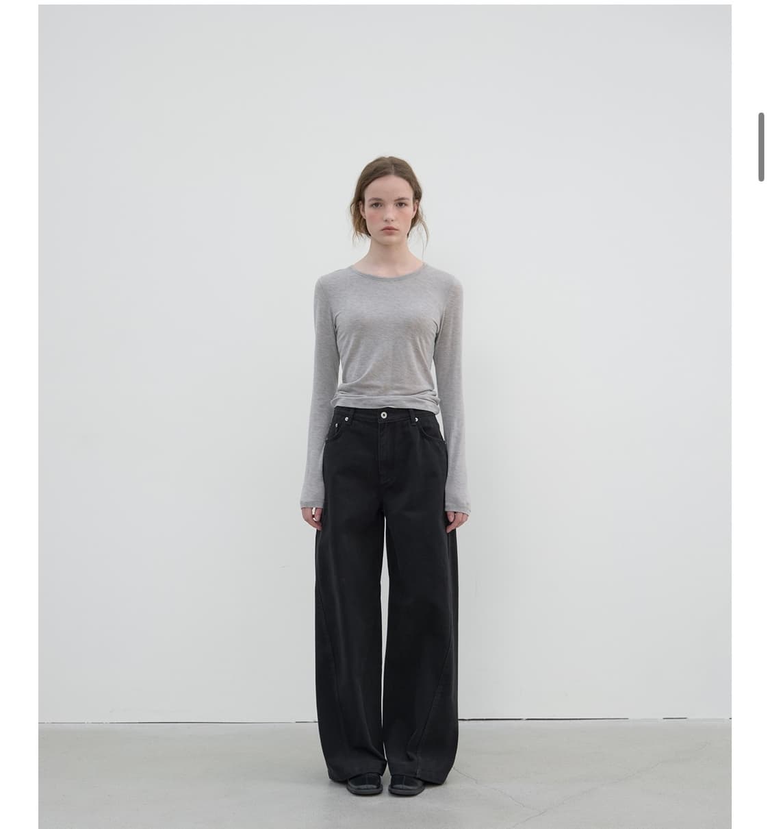 택o 새상품) 코어드 피치 배럴 진 블랙 무료배송 상품이미지2