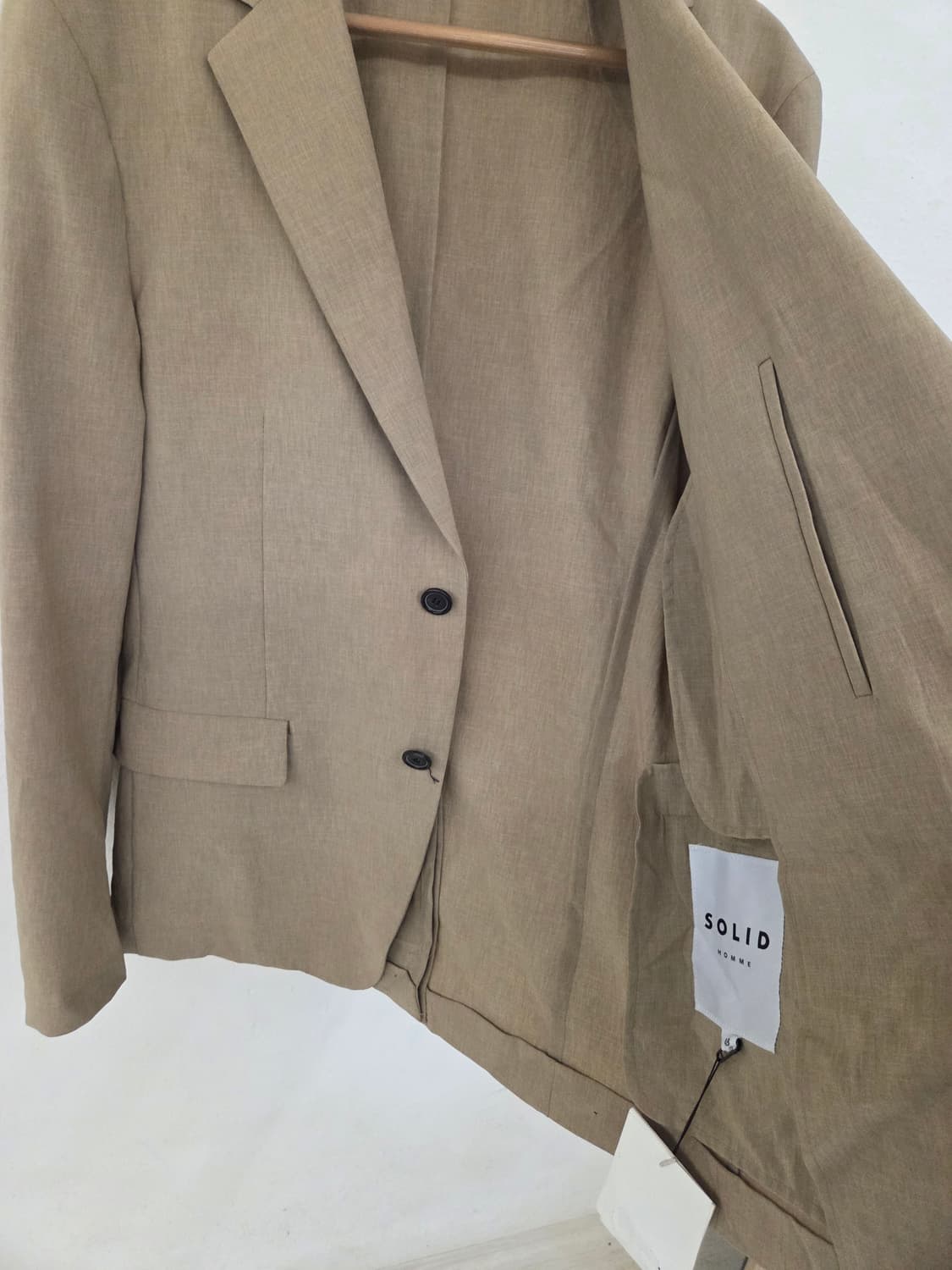 솔리드 옴므 베이지 자켓 상품이미지2