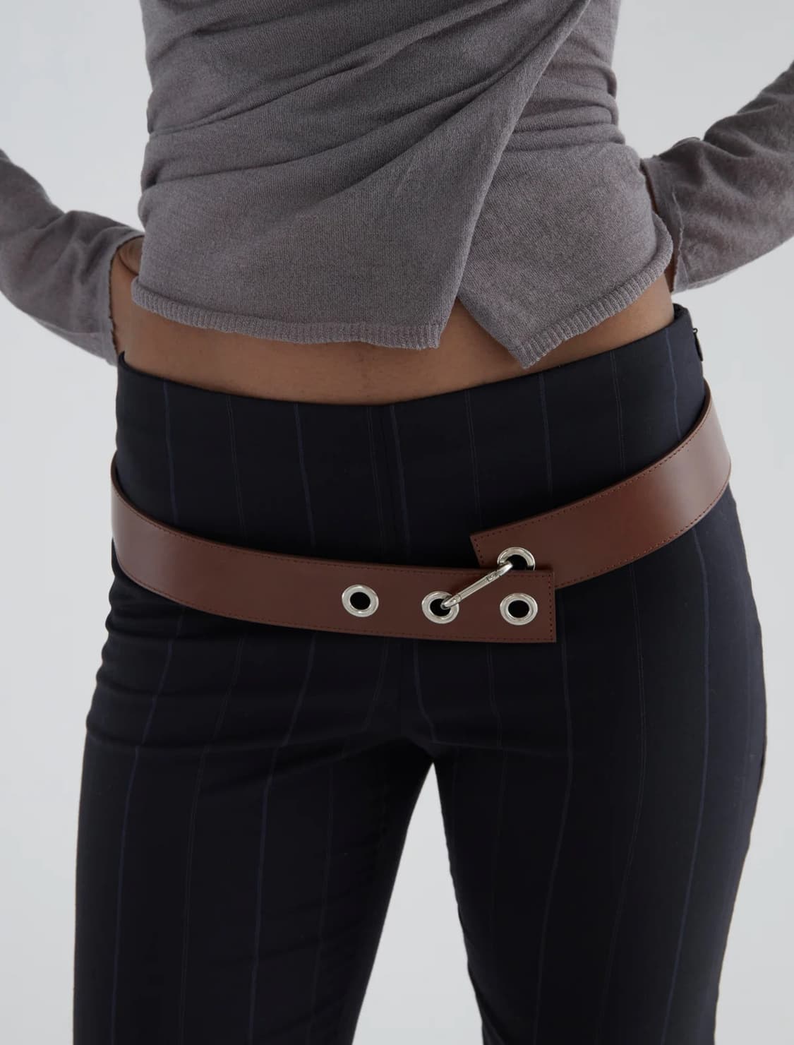 (S) 팔로마울 No 2628 Hoop 벨트 브라운 상품이미지1