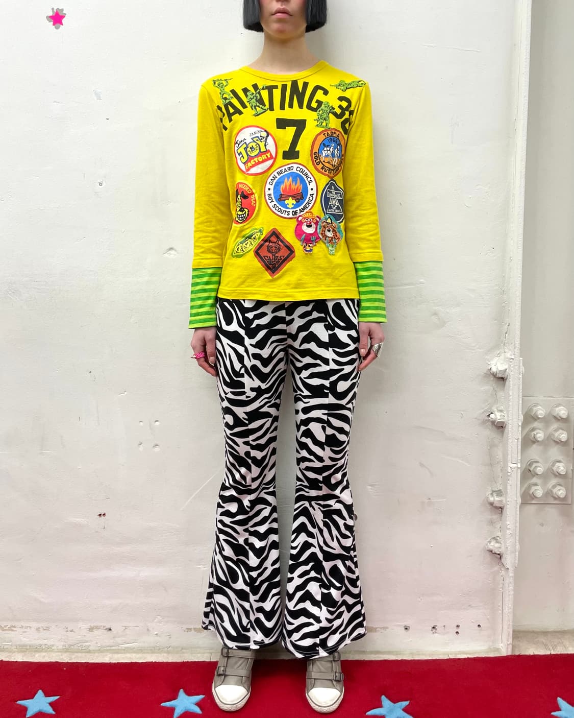 Jam Yellow Wappen Stripe Long Sleeve  상품이미지3