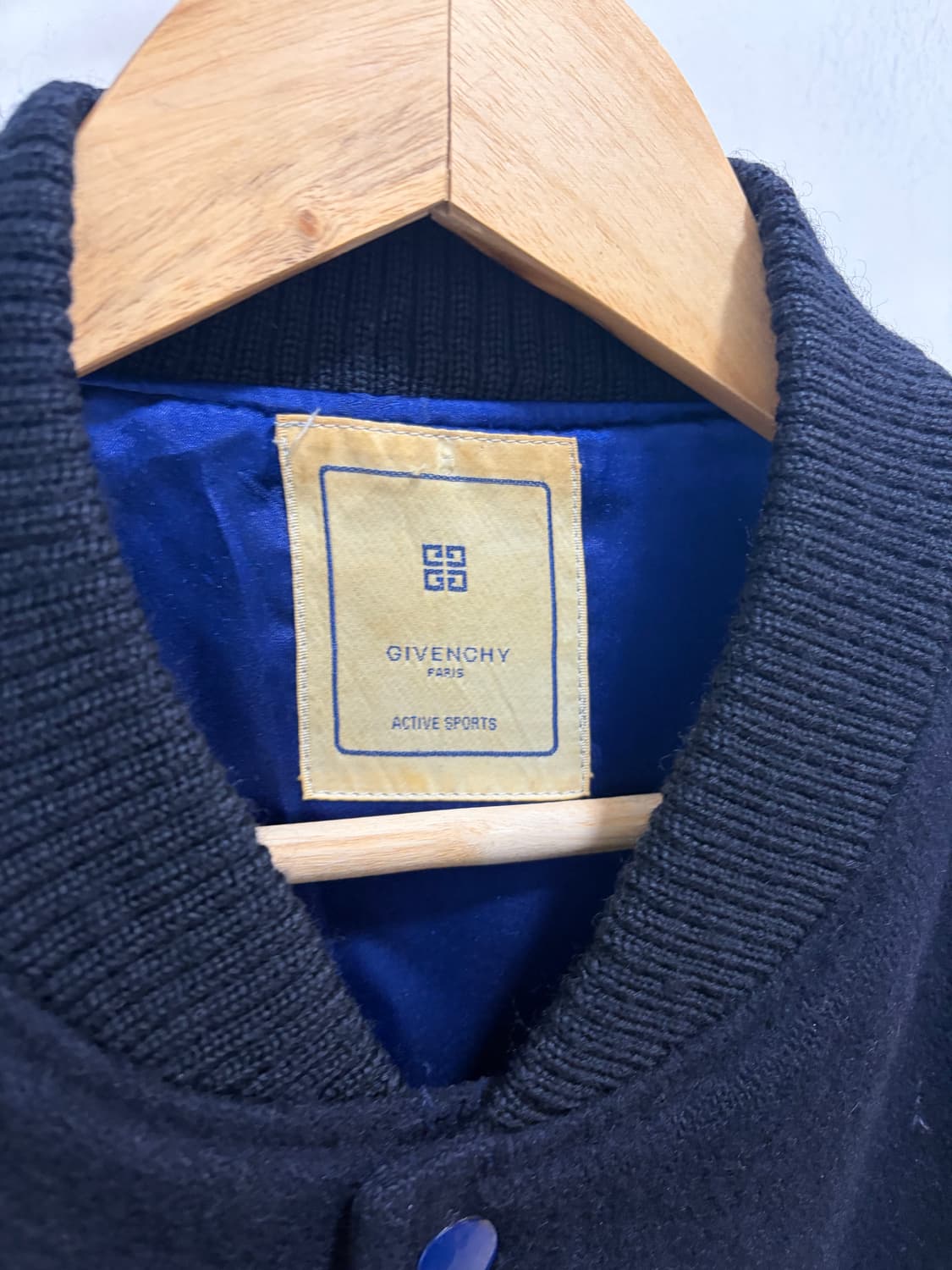 90s 지방시 active sports 울 바시티 자켓 상품이미지6