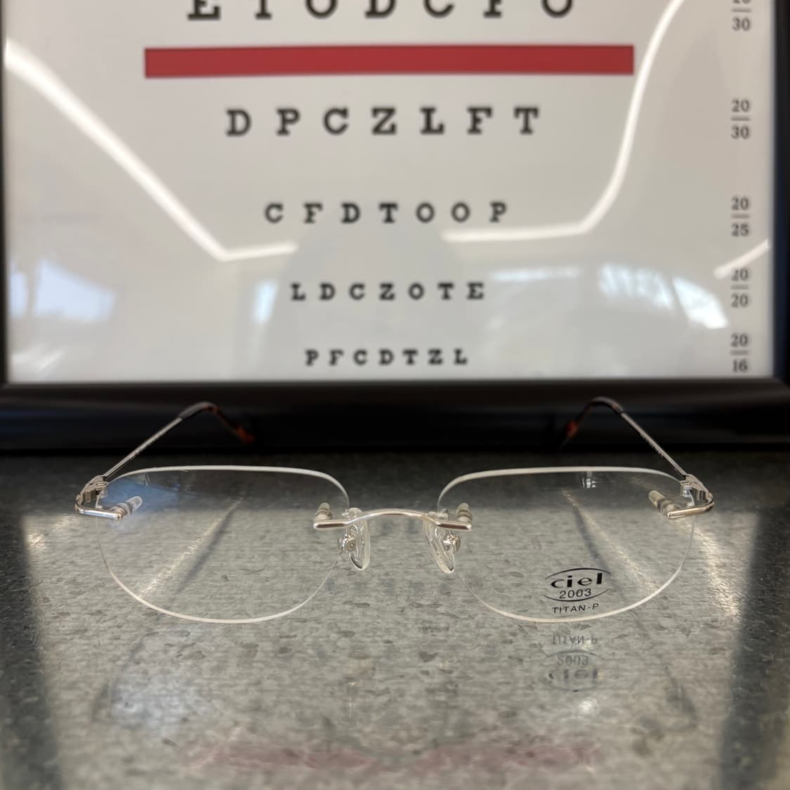 Ciel 실버 빈티지 무테 안경 상품이미지2
