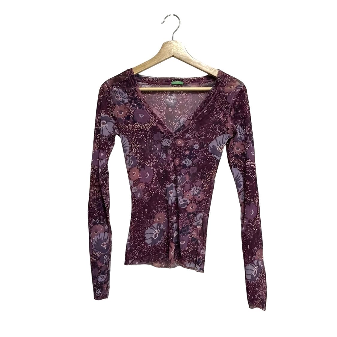 Y2K 빈티지 메쉬 탑 베네통  상품이미지1