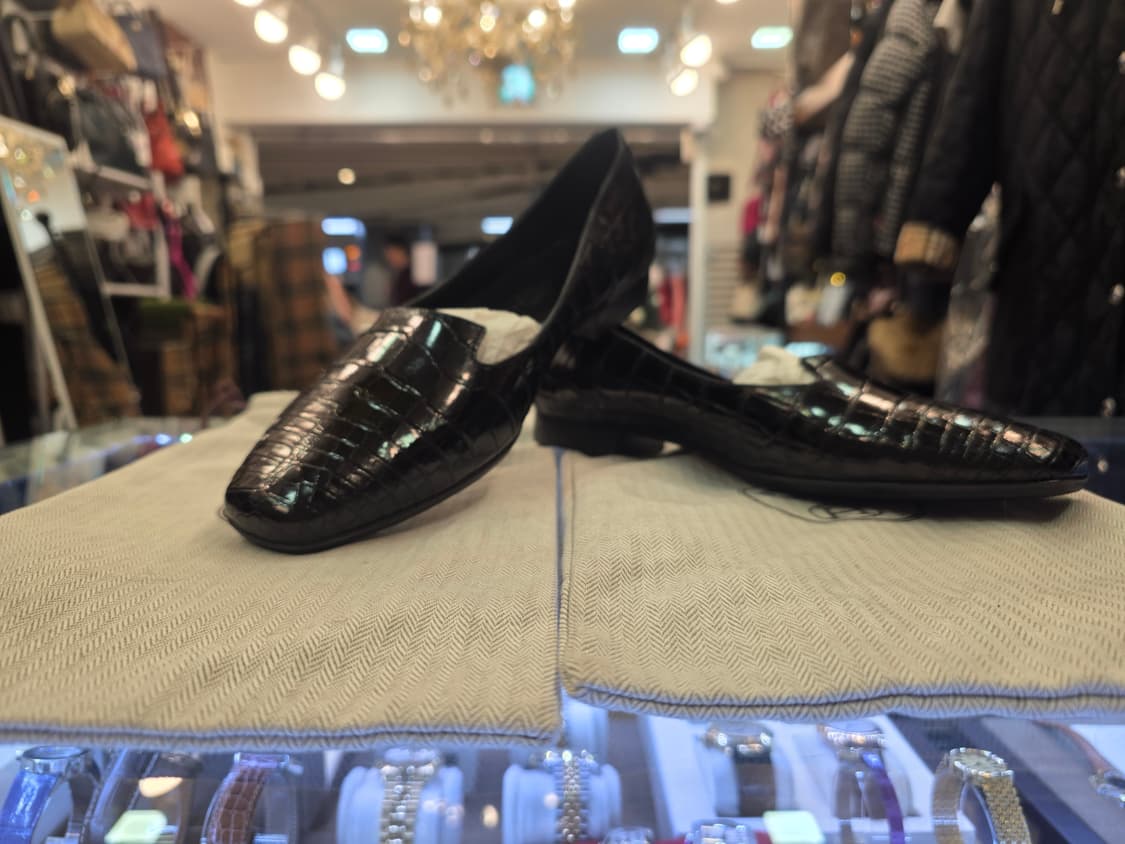 에르메스 블랙 와니 로퍼 슬립온 여성구두 상품이미지1