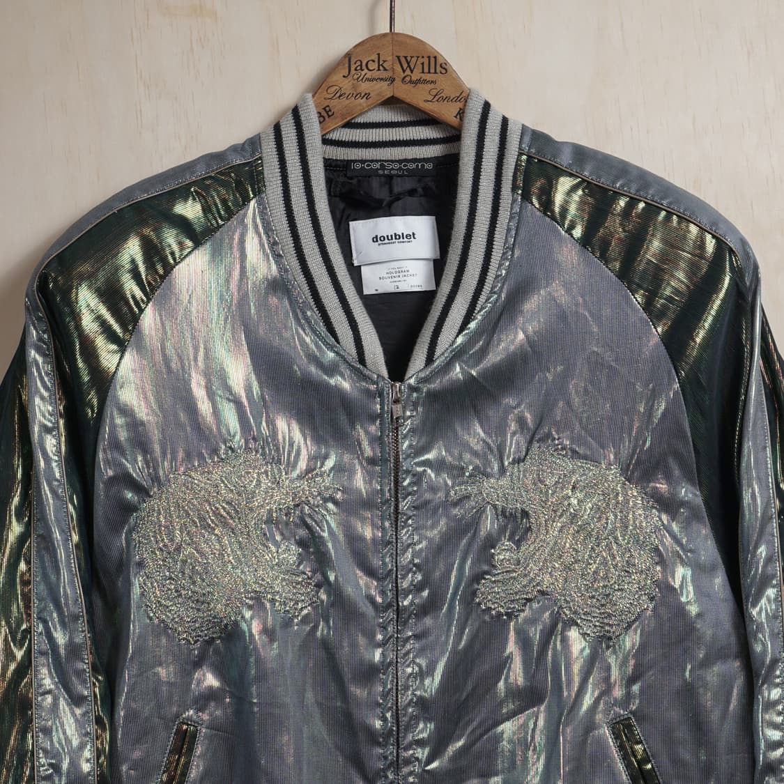 더블렛 홀로그램 수베니어 봄버자켓 상품이미지4