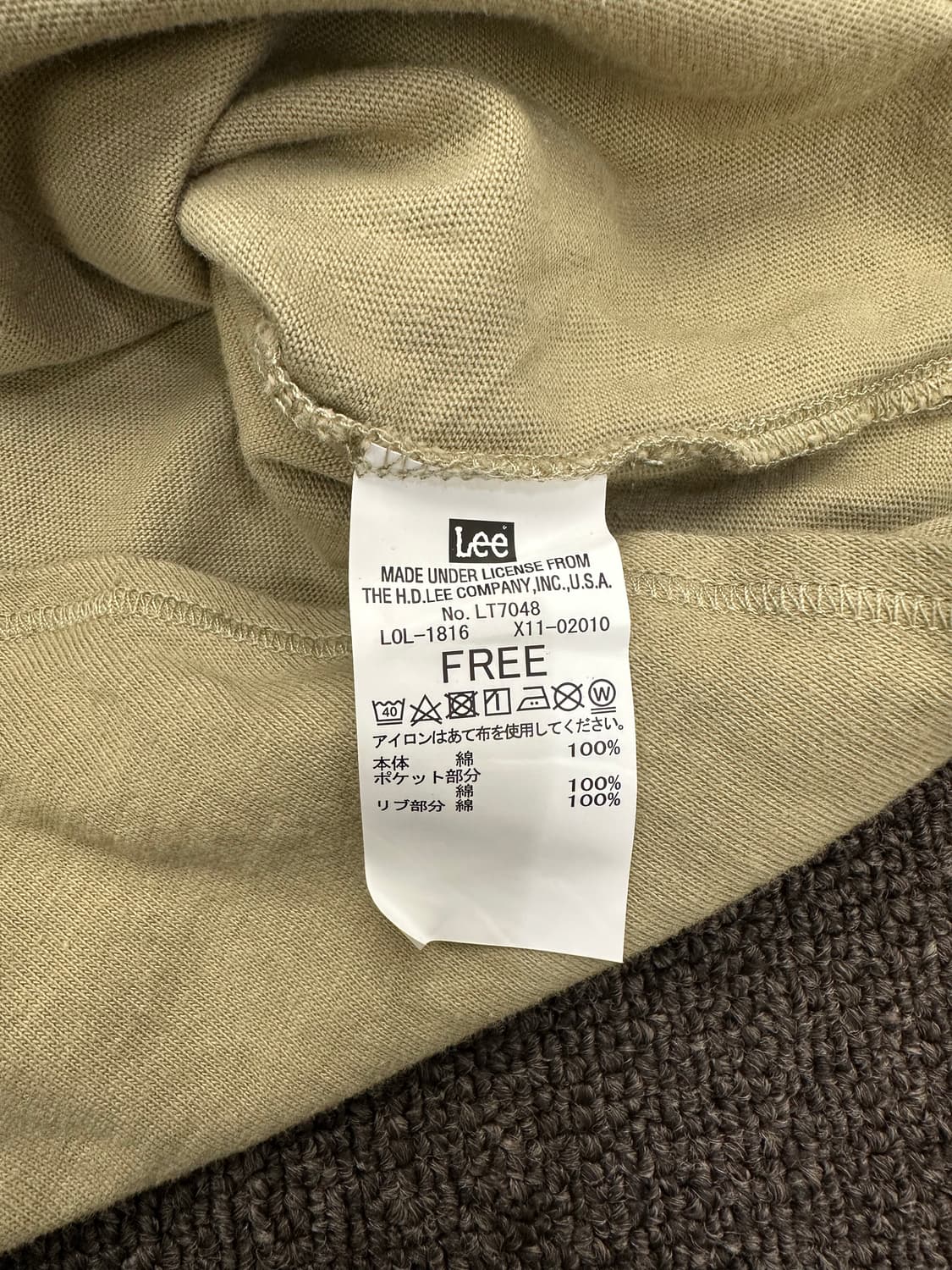 OS)Lee vintage 데님 포켓 디테일 반팔 상품이미지5