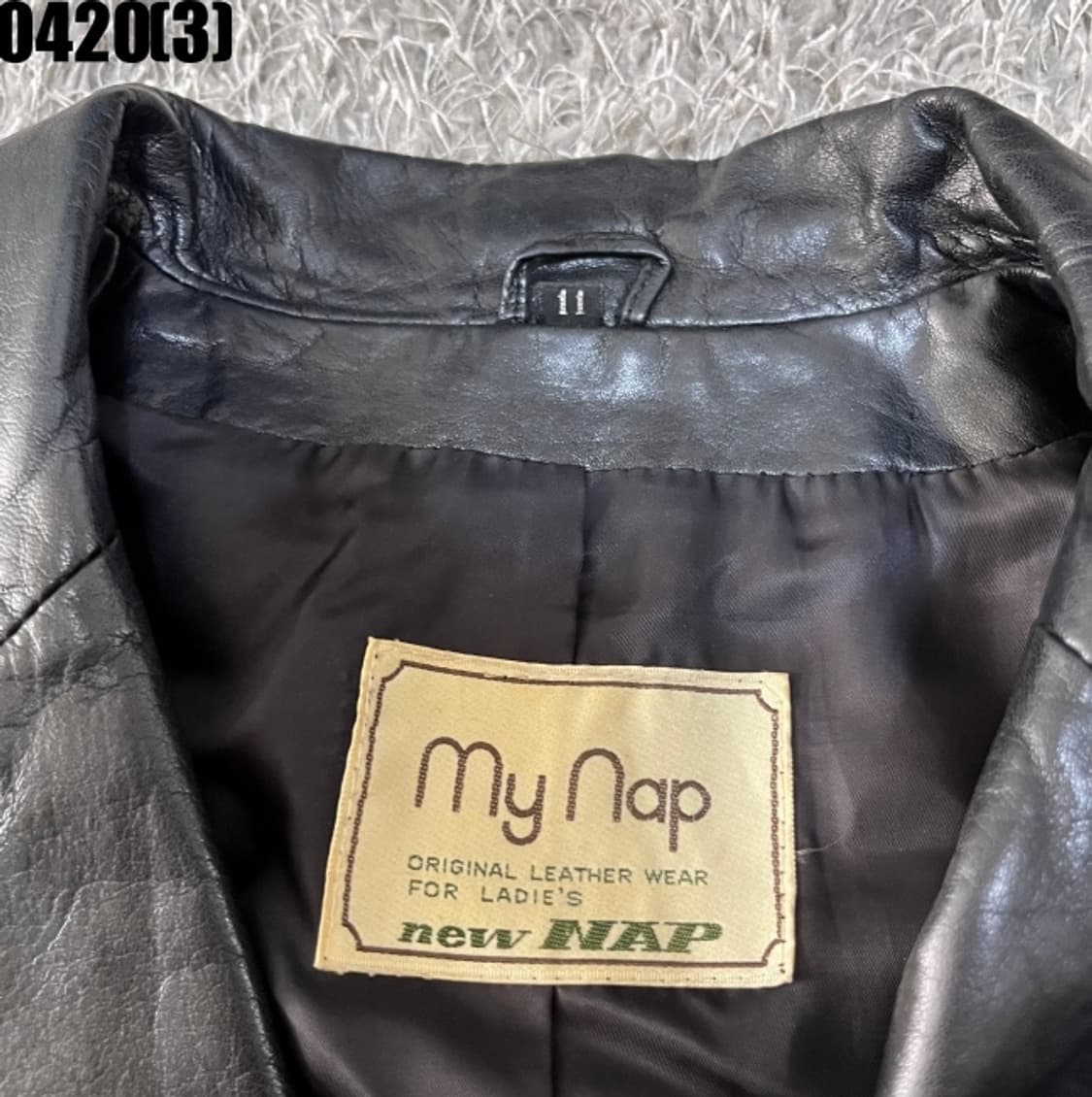 빈티지 레더 자켓 상품이미지3