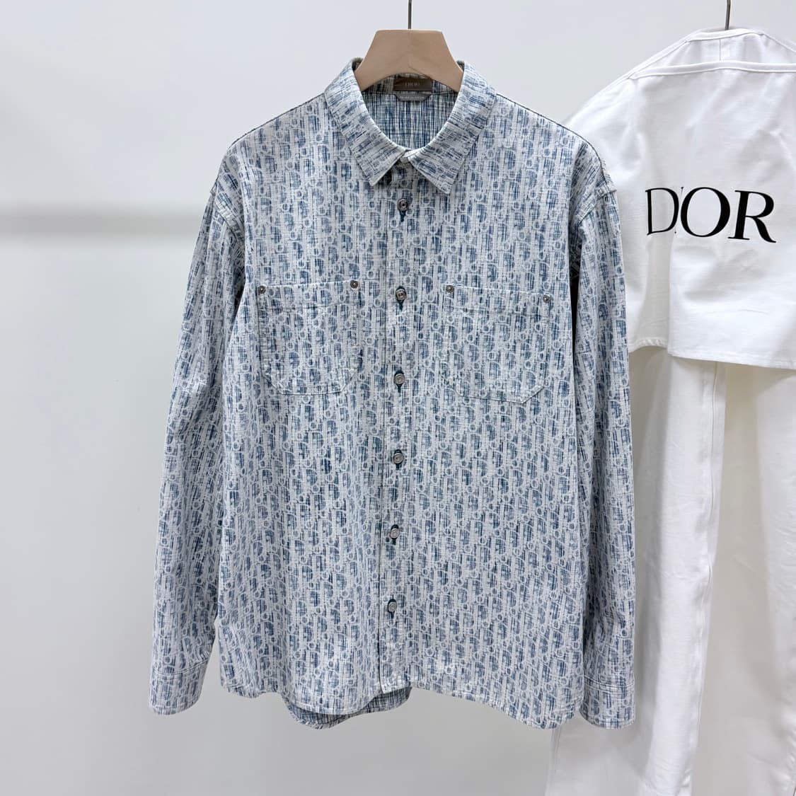 [S+급/42] 디올 오블리크 카스리 데님 오버셔츠 자켓 상품이미지1