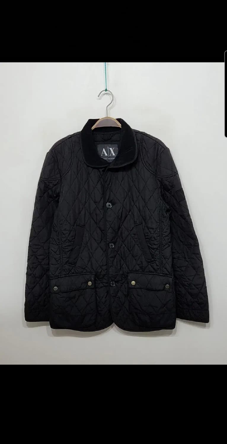 (S) 아르마니 익스체인지 퀼팅자켓 블랙 누빔점퍼  상품이미지1