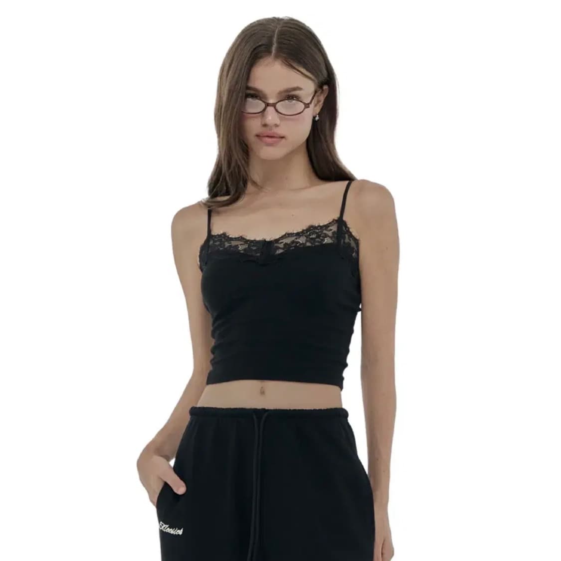 클리시어 크림도넛 슬리브리스 블랙 상품이미지1