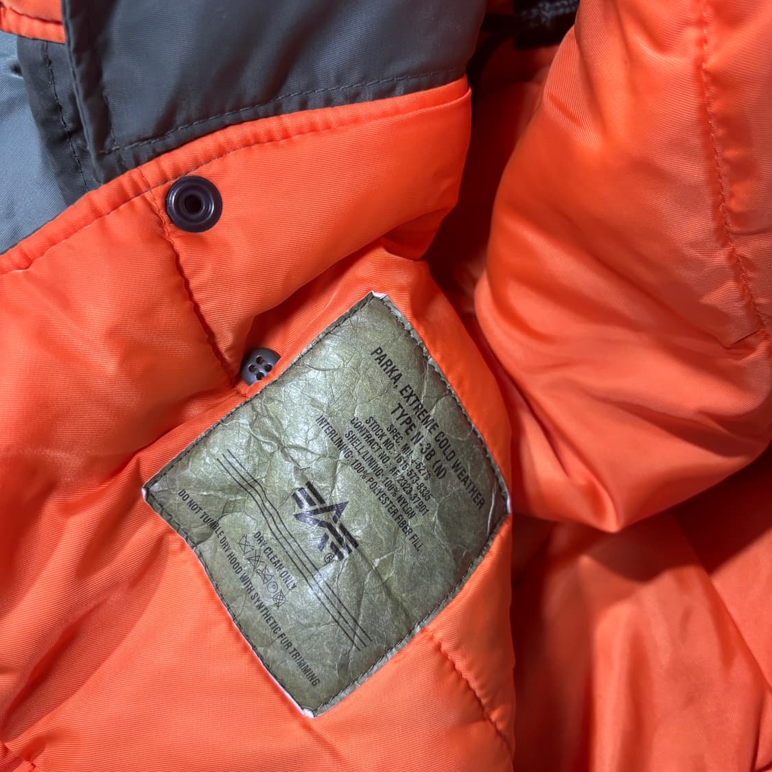 알파인더스트리 50주년 한정판 N-3B 파카 (S) 상품이미지7