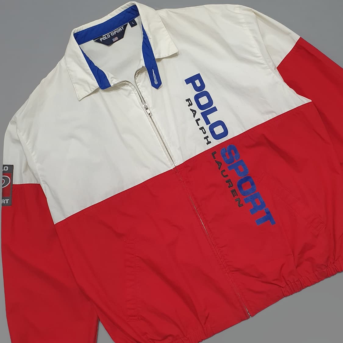 폴로스포츠 90s 스펠아웃 블루종 자켓 베이포트 L (110) 상품이미지3