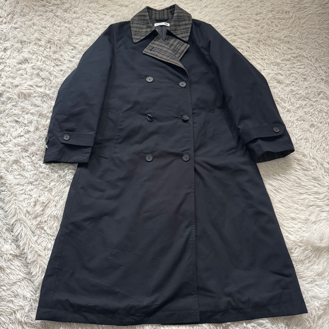 JW 앤더슨 x UNIQLO 체크 트렌치코트 jw앤더슨코트 빈티지트랜코트 상품이미지2