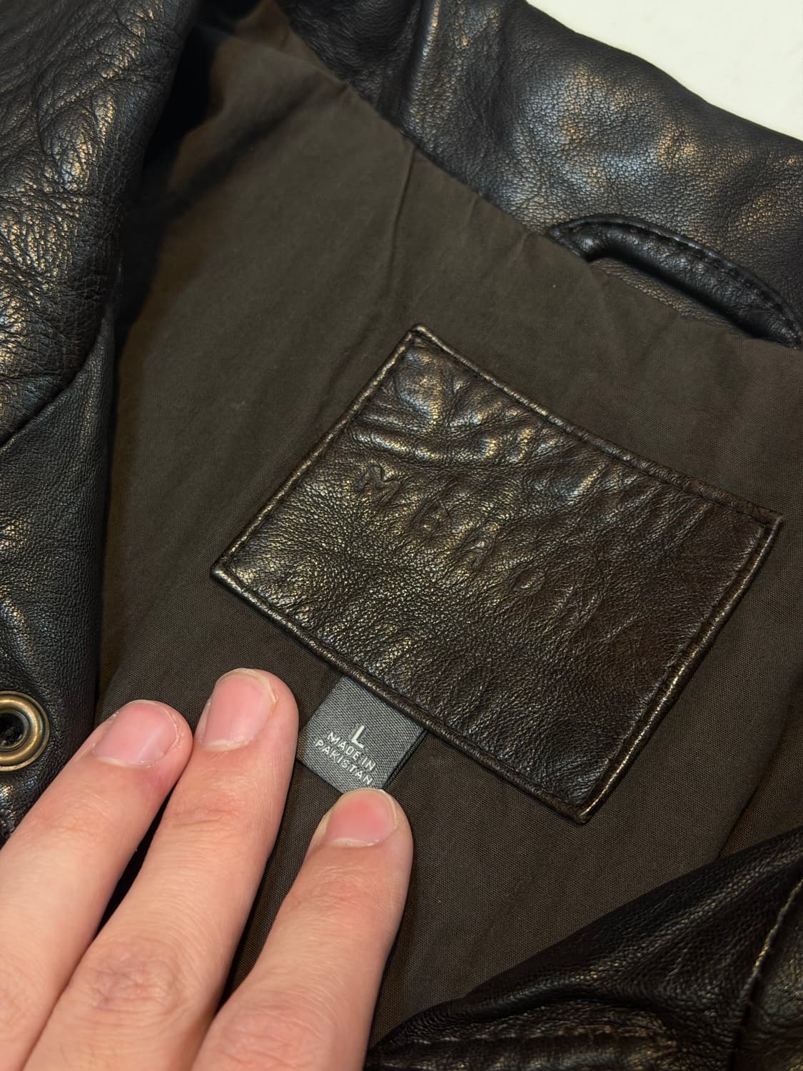 돌체앤가바나맛 빈티지 멀티포켓 램스킨 가죽자켓 브라운 상품이미지5