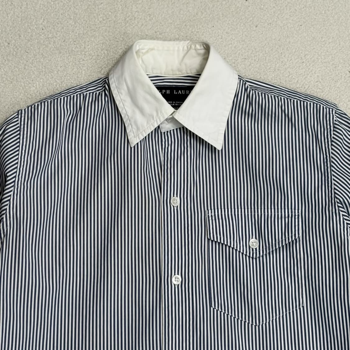 POLO 키즈 블루 스트라이프 셔츠 2 상품이미지3