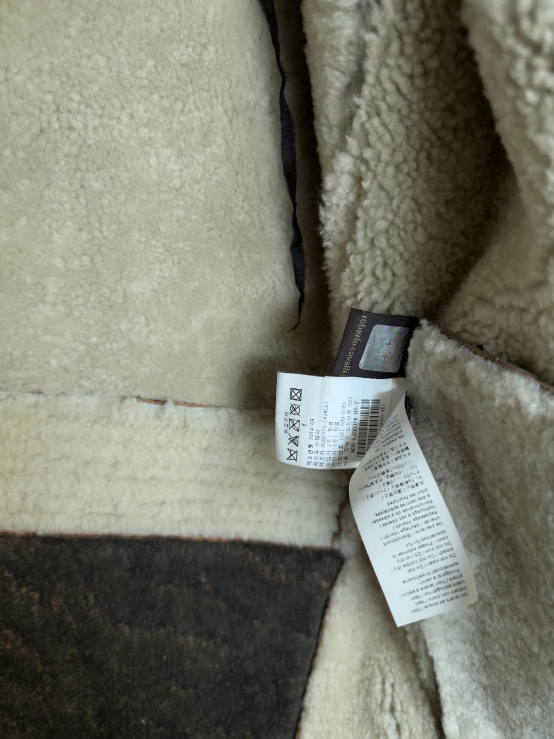 로베르토카발리 14FW 메인라인 시어링 라이더 자켓 상품이미지7